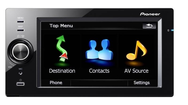 Pioneer AVIC-F500BT 2din DVD autórádió monitorral 0