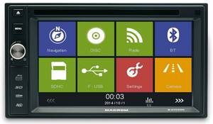 Macrom M-DVD5566 2 DIN méretű multimédia 2din DVD autórádió monitorral 0