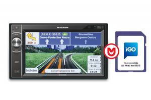 Macrom M-DL5000 + NAVIGÁCIÓ 2 DIN méretű multimédia + navigációs kártya 2din DVD autórádió monitorral 0